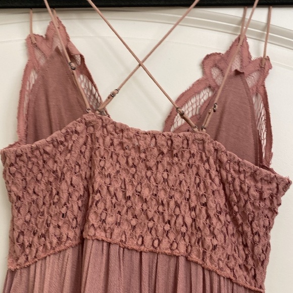 Free People One Adella slip dress Womens Ballet Core Fairy Core Boho S Eyelet - Picture 7 of 10